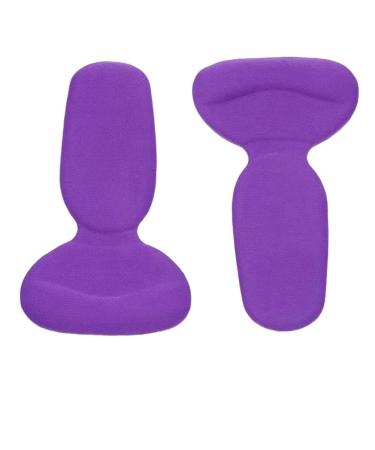 Heel Cushion Pads Anti-wear Foot Shock Absorption Heel Protectors Adult Soft Daily for Spurs and Heel Blister Prevention(Purple Large)
