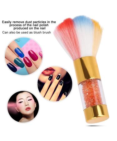 Dekaim Gold Nail Powder Brush - Soft Nail Dust Cleaner for Acrylic & UV-Gel Art - Buy Online on GoSupps.com