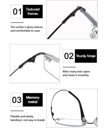 Koosufa Borderless Varifocal Glasses - Self-Tinting Photochromic Reading Glasses for Men & Women with Blue Light Filter & UV Protection - Buy Online on GoSupps.com