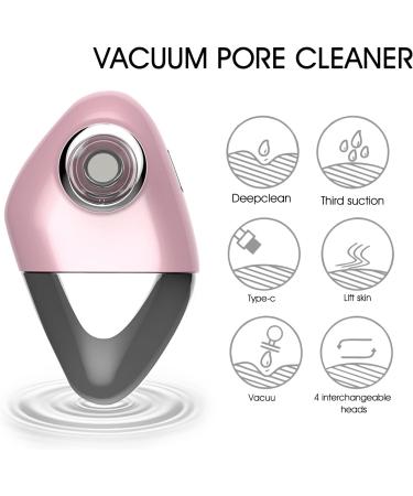 2023 Newest Blackhead Remover Vacuum - Professional Acne Facial Cleaner Tool Kit for Pimple, Grease, and Whitehead Removal (Pink) - Buy Online on GoSupps.com