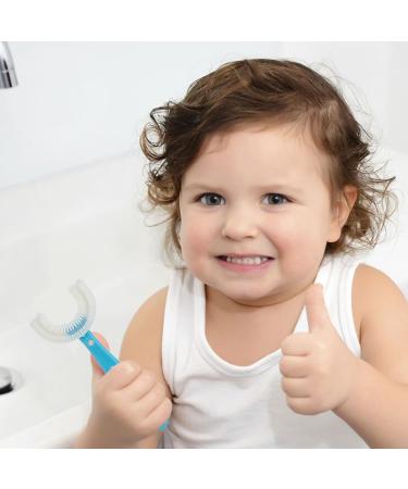 Buy Oudqfcj 2PCs Childrens Toothbrush | 360 Food-Grade Silicone Brush Head | Optimal Oral Care for Kids - Buy Online on GoSupps.com