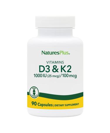 Nature's Plus Vit D3 + Vit K2 90 Capsules - Buy Online on GoSupps.com