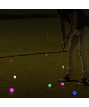 THIODOON Glow in The Dark Golf Balls - 6 Pack Light up LED Night Golf Gift Set for Men, Women, Kids - 6 Colors in One - Buy Online on GoSupps.com