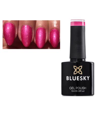 Bluesky Nail Gel Polish PINK RASPBERRY SHIMMER Spring Summer Color 80578 PARADISE SULTRY SUNSET UV LED Soak Off 10ml