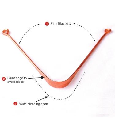 HealthAndYoga(TM) Copper Tongue Cleaners -12 Pieces - Buy Online on GoSupps.com