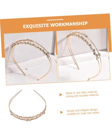 Beatifufu Diamond Headband Wedding Headband Crystal Headband Bridal Headband Bride Headband Rhinestone Headbands for Women Rhinestone Headdress Wedding Rhinestone Headband - Buy Online on GoSupps.com