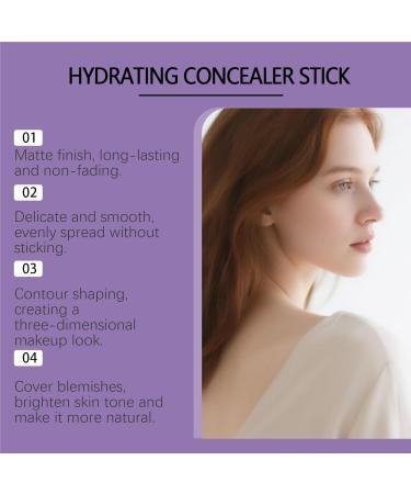 Stick anti-cernes contour blanc ivoire 5 g contour tridimensionnel naturel anti-cernes hydratant l ger cernes poches sous les yeux b ton de surligneur(D 2 boxes) - Buy Online on GoSupps.com