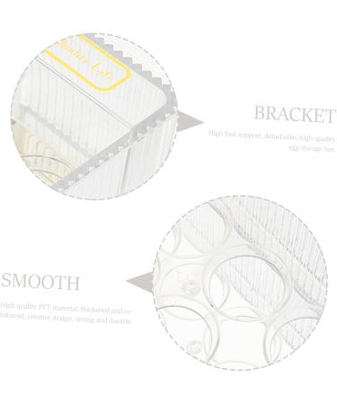 Generic Box Plastic Stand Egg Trays for Deviled Eggs Household Organizer for Refrigerator Carton re-usable Transparent 26.5X16X10CM - Buy Online on GoSupps.com