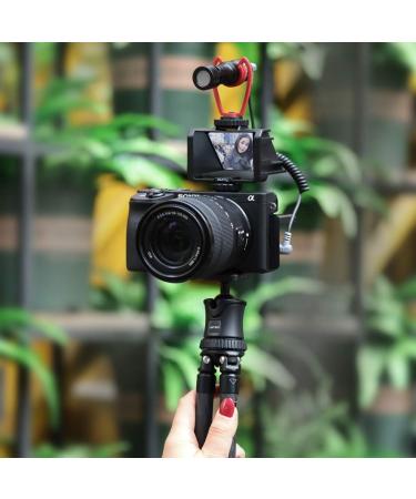 UURig Vlog Selfie Flip Screen for Sony A7R3/A7III/A7II/A6000/A6300/A6500 | Cold Shoe Bracket Microphone Mount for Fujifilm XT3/XT20, Canon, Panasonic, Nikon - Reverse Mirror - Buy Online on GoSupps.com