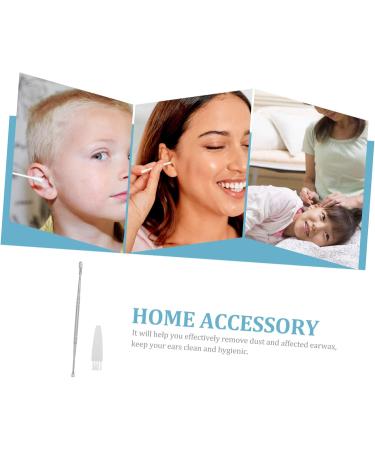 NOLITOY Spiral Ear Spoon - Stainless Steel Ear Wax Remover & Cleaner Kit | Portable Earwax Tool for Household Use | Efficient Ear Pick 13x0.5CM - Buy Online on GoSupps.com