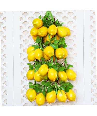 HOMSFOU 8 Bunches Imitation Lemon Skewers Lemons Lemon Decor Play Kitchen Mini Artificial Plants Play Vegetables Toy Simulation Decorative Fruit Lemon Tree Decor Fake Fruit Foam Girl - Buy Online on GoSupps.com