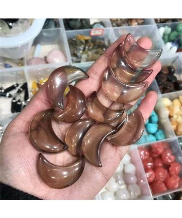 Natural Crystal Rough Natural Smoky Quartz Moon Shaped Crystals Stones for Christmas Decorations 2023 - (Color: 2pcs Size: 30mm) - Buy Online on GoSupps.com