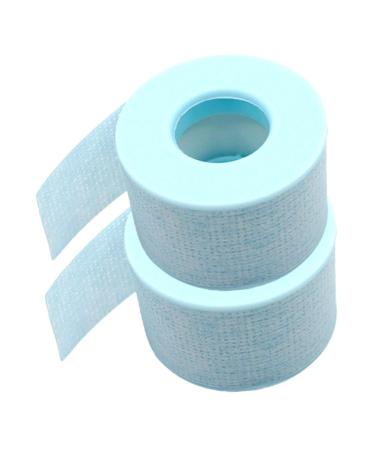 BRIGHTFUFU Eyelash Tape 2 Rolls Gel Band Breathable Tape Adhesive Fabric Lash Tape Lash Extensions Supplies DIY Eyelashes Extension Tape Extension Band Non-woven Fabric