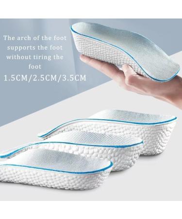 Orthotic High Cushion Insoles - Height Increasing Arch Support for Plantar Fasciitis & Flat Feet (2 Pairs 2.5 CM - Buy Online on GoSupps.com