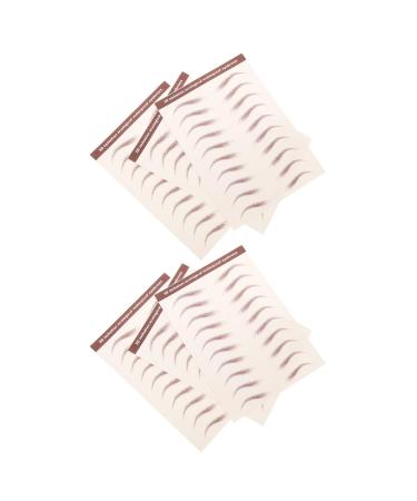 Hemobllo 6feuilles Sourcils Autocollant D coller Faux Sourcils Temporaires Stickers De Transfert Pour Imperm ables Et Faciles Utiliser