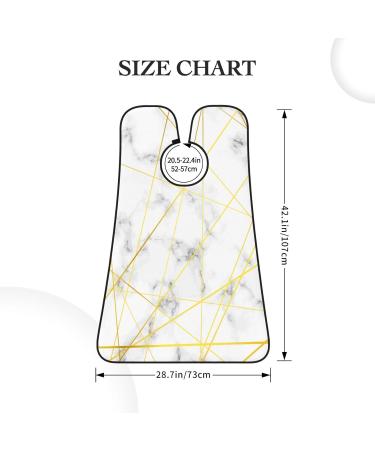 Marble Geometric Line Beard Bib | Non-Stick Grooming Cloth for Shaving & Trimming | Ideal Gifts for Men - Buy Online on GoSupps.com