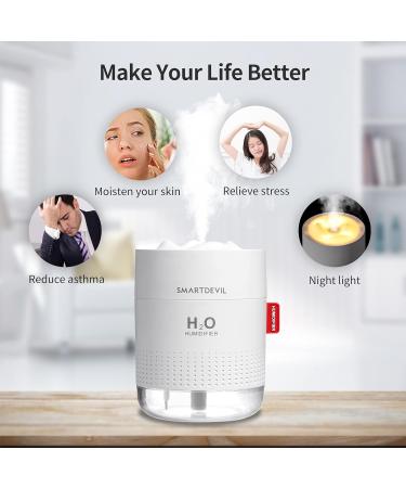 SmartDevil Snow Humidifier 500ml - Ivory | Quiet Portable Air Humidifier - Buy Online on GoSupps.com