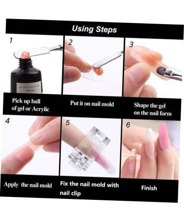 Beavorty 1 Set nail extension set manicure kits False Nail Tip Nail Nail Curve C Clip nail gel kit for beginners manicure extending nails white double head peg board plastic White 14x10cm - Buy Online on GoSupps.com