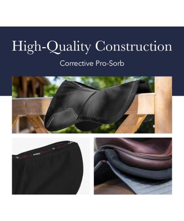 LeMieux Half Saddle Pad - Large ProSorb Black - Equestrian Horse Riding Equipment - Buy Online on GoSupps.com