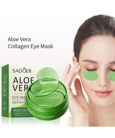 Shop Aloe Vera Collagen Soothing Eye Masks - Anti-Wrinkle Reduce Eye Bags 80g - International Shipping Available - Buy Online on GoSupps.com