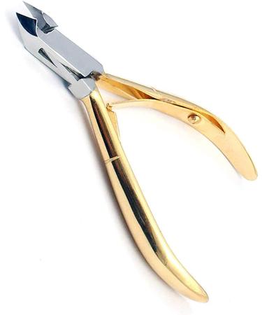 AAProTools 4" Professional Cuticle NIPPERS Acrylic Nail Clippers with Gold Handle - Buy Online on GoSupps.com