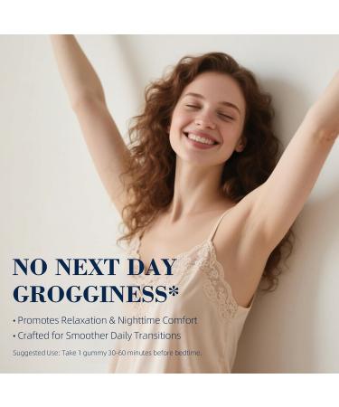 MAPUG Radiya Natural Sleep Aid Gummies - Effective Melatonin 6 mg Fall Asleep Quickly and Gently in 30 Minutes - Sleep+ Gummies for Adults a Restful Night's Sleep - 60 Count (1pc) - Buy Online on GoSupps.com