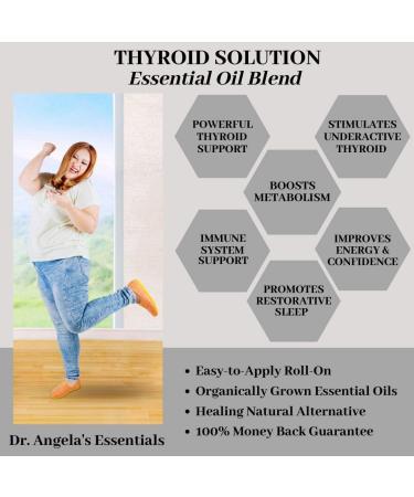 Dr. A's Thyroid Solution Essential Oil Blend | 100% Therapeutic Grade Frankincense & Myrrh | Energy Boost, Metabolism Support & Weight Management Roll-On - Buy Online on GoSupps.com