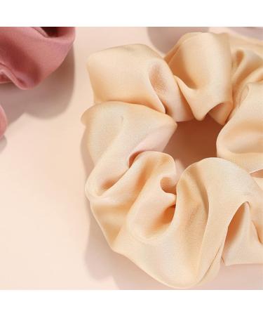 Elegant Silk Hair Ties - 6 Soft Scrunchies for Women & Girls | Luxury Hair Bands & Ponytail Holders - Buy Online on GoSupps.com