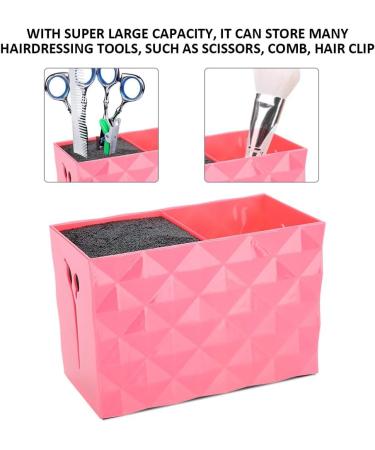 Salon Scissors Holder Rack Scissors Holder Box Professional Shear Holder Combs Clips Organizer Storage Box Hairdressing Tools Accessories Case for Hair Stylists and Hairdressers(Red) - Buy Online on GoSupps.com