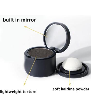 Hairline Powder Root Cover Up Hair Shadow Powder Dark Gray Hair Root Dye Shadow Cover Root Concealer Beard Dye Hair Touch-Up for Thin Hair Grey Hairline Quick Cover Unisex Waterproof(Dark Brown) - Buy Online on GoSupps.com