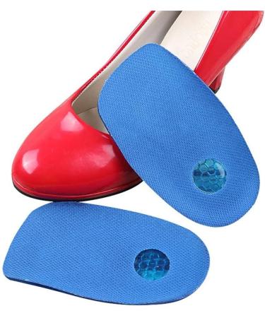Premium Heel Cushion Inserts - TPE Shock Absorption & Breathable Protection for Heel Spurs - Extra Soft Small Blue - Buy Online on GoSupps.com