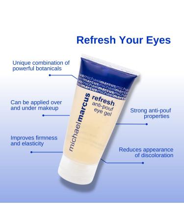 Micahel Marcus RealEyes & Refresh Eye Duo - Moisturizing Cream & Gel for Firmness, Elasticity, & Puffiness - Natural & Cruelty-Free (0.5oz x 2 Pack) - Buy Online on GoSupps.com