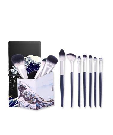 Makeup Brush Set Makeup Brush 10 Non-irritating Synthetic Fiber Brushes With Travel Cosmetic Bag and Foundation Brush