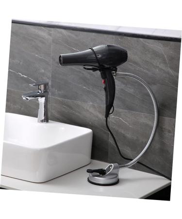 Alipis Adjustable Blow Bathroom Storage Suction Hair Stand Cup Steel Holder Dryer Rack Hands - Buy Online on GoSupps.com