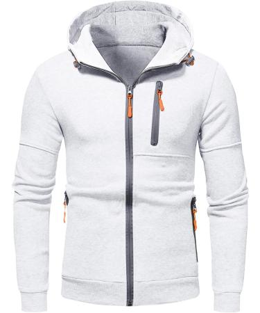 Hanxiulin Men's Jogging Suit - Cotton Fitness Clothing Sports Sweatshirt & Pants - XL White Training Outfit - Buy Online on GoSupps.com