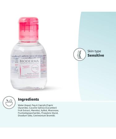 Buy BIODERMA Sensibio H2O Cleansing Solution 100ml - Gentle Cucumber Cleanser for Sensitive Skin - International Shipping Available - Buy Online on GoSupps.com