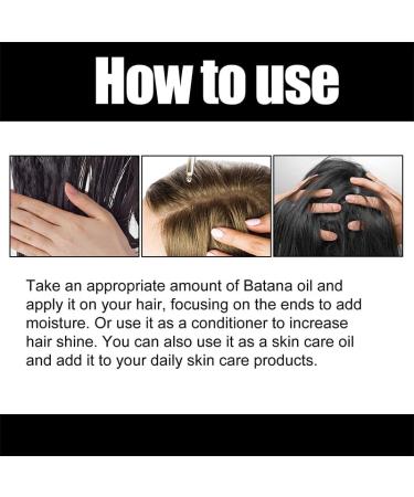 Batana Oil For Hair Growth Natural Organic For Healthy Hair Improves Hair And Skin Radiance Leaves Your Hair Smoother Christmas Gifts (2 Pcs) - Buy Online on GoSupps.com