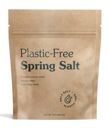 Mountain Spring Salt - Coarse Grain - For Grinder Refill and Pinching - Toxin-Free, Organic - 7oz Pouch
