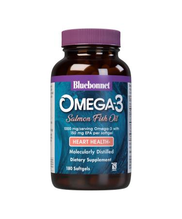 Bluebonnet Nutrition Natural Omega-3 Salmon Oil 1000 mg 180 Softgels