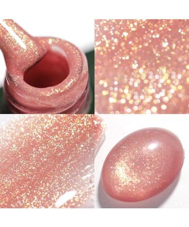 15ml Glitter Rubber Base Gel Aurora Chameleon Pink Gold Flakes Varnish Soak Off Semi Permanent UV Gels Polish Nail Art Manicure| | - - (Color: 6 Style A) 6 / Style a - Buy Online on GoSupps.com