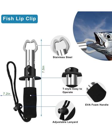 Lybile Fish Hook Remover Tool Set - Aluminum Fishing Pliers, Gripper, Separator, Lanyard and Scale Kit - Saltwater Fishing Accessories for Fishermen - Buy Online on GoSupps.com