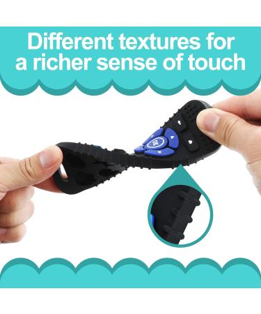 2 Pack PRONY Silicone Remote Control Teething Toys for Baby 3+ Months - Sensory Teether for Toddler Boy and Girl - Buy Online on GoSupps.com