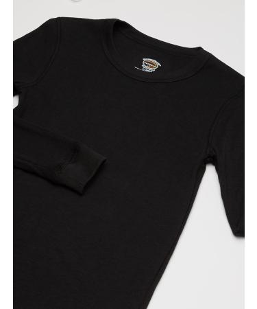 Doufold Boys Medium Black Lightweight Double Layer Thermal Shirt - Warm and Comfortable - Buy Online on GoSupps.com