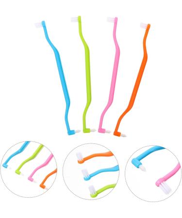 Buy Wofashpuret 4-Piece Double-Headed Toothbrush Set | Interspace & Braces Dental Care | Travel-Friendly Plastic Brush - Buy Online on GoSupps.com