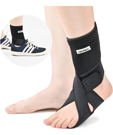 NEOFECT Drop Foot Brace Black Left - AFO Foot Drop Brace for Walking, Stroke Recovery Equipment - Adjustable Ankle Brace - Buy Online on GoSupps.com
