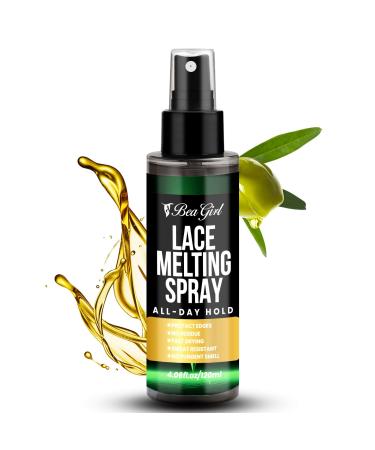 Adhesive Wig Melting Spray-Long Lasting Formula with Protecting Edges Gives Undetectable and Natural Look 4.06 fl oz BeaGirl-1055