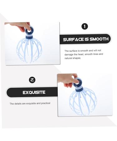 Tovinanna Oktopus Scalp Massager - Stress Relief Head Massage Tool | 21x15x15cm Blue - International Shipping - Buy Online on GoSupps.com