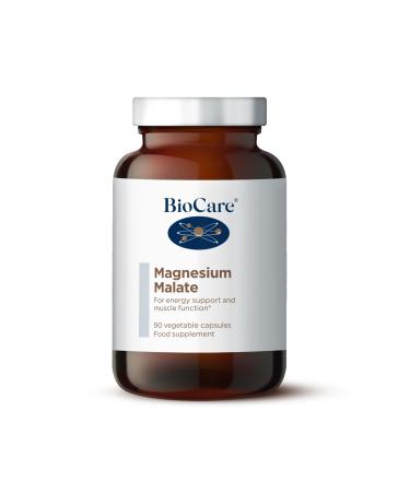 BioCare Magnesium Malate | Provides A Complex of Malic Acid and Magnesium for Energy Support and Muscle Function | Suitable for Vegetarians and Vegans - 90 Capsules