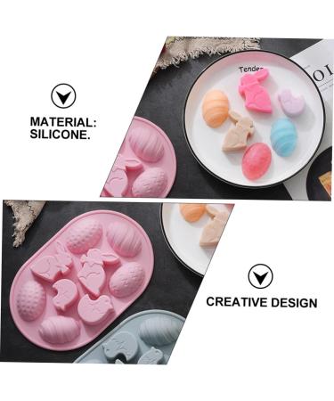 Zerodeko 6 Pcs Silicone Mold Christmas Decor Easter Egg Molds Silicone DIY Candy Gum Paste Easter Baking Manual Silicone Fondant Mold Cake Fondant Mint Jelly Chocolate Cake Mold Silica Gel 22.9X15X2.3CMx3pcs - Buy Online on GoSupps.com