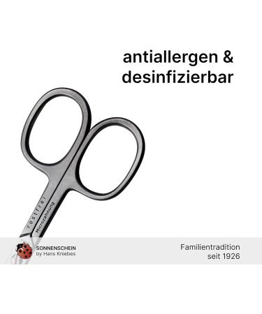 Sonnenschein Curved Nail Scissors by Hans Kniebes Precision Cuticle Scissors Stainless Steel Elegant Matte Finish International Shipping Available - Buy Online on GoSupps.com